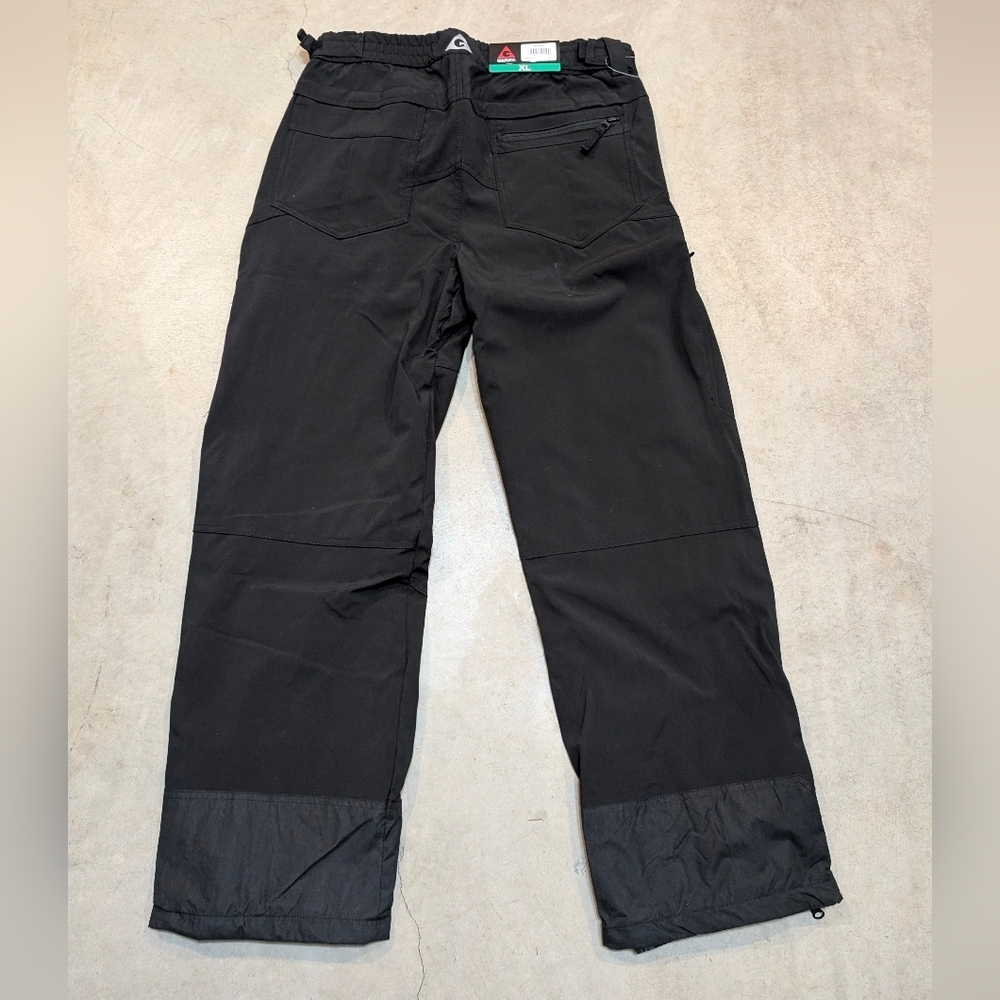 NWT Gerry Snowpants Mens XL Lined Black Adjustable Waist - Picture 4 of 7